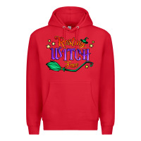 Red resting witch face Premium Hoodie - Jasminsmagicworld