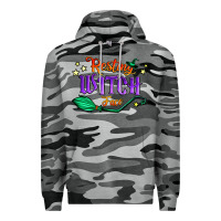 Slate Camo resting witch face Premium Hoodie - Jasminsmagicworld