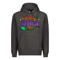 Smoke resting witch face Premium Hoodie - Jasminsmagicworld