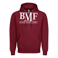 Burgundy black mafia family Zipper Hoodie - baoMotion