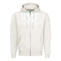 Oatmeal Heather black mafia family Zipper Hoodie - baoMotion
