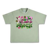 Oil Green Too Cute To Pinch Urban Heavy Tee - FaDigitalArtStudio