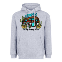 Heather Grey camping is my happy place2 Heavyweight Hoodie - JahusDesignShop