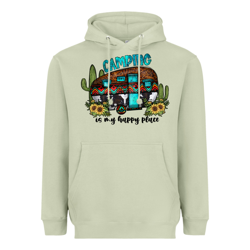 Camping Is My Happy Place2 Heavyweight Hoodie by JahusDesignShop | Teevron