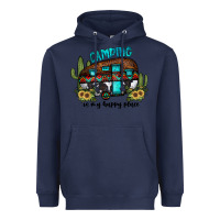 Navy camping is my happy place2 Heavyweight Hoodie - JahusDesignShop