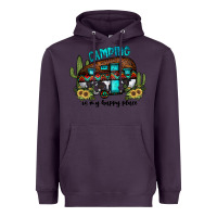 Plum camping is my happy place2 Heavyweight Hoodie - JahusDesignShop