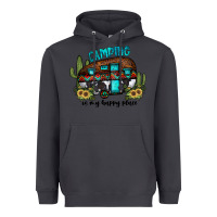 Smoke camping is my happy place2 Heavyweight Hoodie - JahusDesignShop