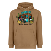 Toasted Coconut camping is my happy place2 Heavyweight Hoodie - JahusDesignShop