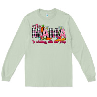 Matcha This Mama Is Chilling With Her Peeps Long Sleeve Tee - CowhideDigitalArt