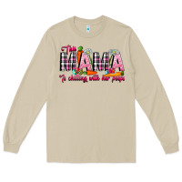 Mushroom This Mama Is Chilling With Her Peeps Long Sleeve Tee - CowhideDigitalArt
