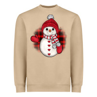 Snowman Christmas Heavyweight Sweatshirt | Teevron