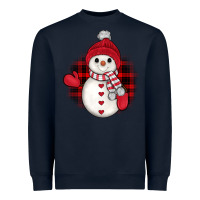 Navy snowman christmas Heavyweight Sweatshirt - JahusDesignShop