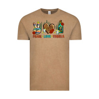 Vintage Coffee Peace Love Tequila Vintage Tee - BundleAndBundleShop