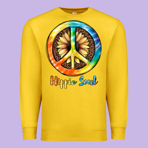 Hippie  Soul Premium Sweatshirt Designed By Jahusdesignshop