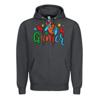 Smoke gamer Zipper Hoodie - JahusDesignShop