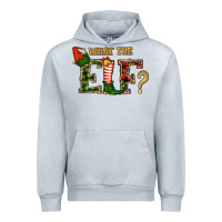 Heather Grey What The Elf Christmas Urban Hoodie - RanaPortraitStore