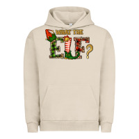 Pigment French Oak What The Elf Christmas Urban Hoodie - RanaPortraitStore