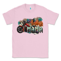 Bubblegum Pink Badass mama motorcycle mother's day Classic Tee - HowdyJamesFarm