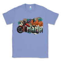 Colony Blue Badass mama motorcycle mother's day Classic Tee - HowdyJamesFarm