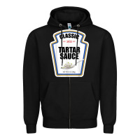 Black tartar sauce condiment diy halloween costume matching group t shirt Zipper Hoodie - baoMotion