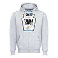 Heather Grey tartar sauce condiment diy halloween costume matching group t shirt Zipper Hoodie - baoMotion