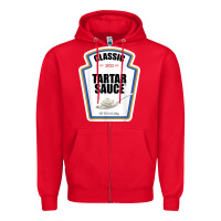 Red tartar sauce condiment diy halloween costume matching group t shirt Zipper Hoodie - baoMotion