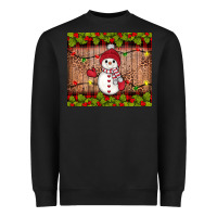 Black snowman Christmas Heavyweight Sweatshirt - JahusDesignShop