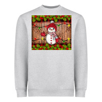 Heather Grey snowman Christmas Heavyweight Sweatshirt - JahusDesignShop