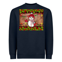 Navy snowman Christmas Heavyweight Sweatshirt - JahusDesignShop