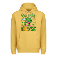Antique Gold one lucky nurse Premium Hoodie - Artiststas