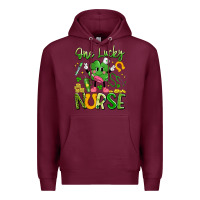 Burgundy one lucky nurse Premium Hoodie - Artiststas