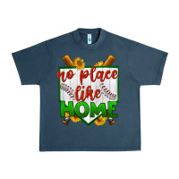 Midnight Navy no place like home baseball Urban Heavy Tee - BundleAndBundleShop