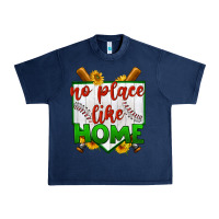 Navy no place like home baseball Urban Heavy Tee - BundleAndBundleShop