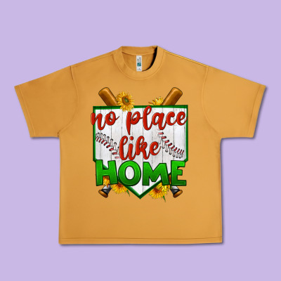 No Place Like Home Baseball Urban Heavy Tee Designed By Bundleandbundleshop