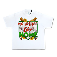 White no place like home baseball Urban Heavy Tee - BundleAndBundleShop