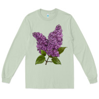Matcha Purple Lilac Flower Long Sleeve Tee - LillyAllenDesigns