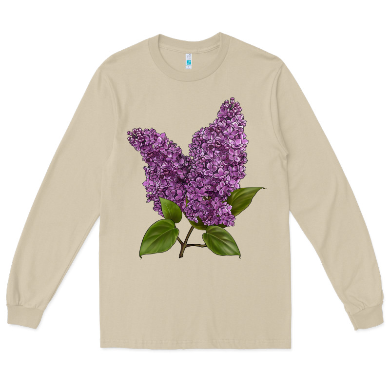 Purple Lilac Flower Long Sleeve Tee by LillyAllenDesigns | Teevron