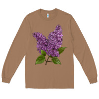 Toasted Coconut Purple Lilac Flower Long Sleeve Tee - LillyAllenDesigns