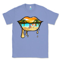 Colony Blue beach lips Classic Tee - Jasminsmagicworld