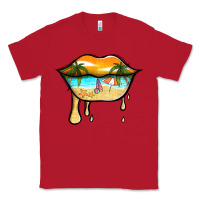 Red beach lips Classic Tee - Jasminsmagicworld