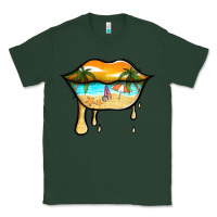 Sports Green beach lips Classic Tee - Jasminsmagicworld