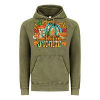 Vintage Olive Pumpkin Spice Junkie Vintage Hoodie - CowhideDigitalArt
