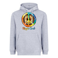 Heather Grey Hippie  Soul Heavyweight Hoodie - JahusDesignShop