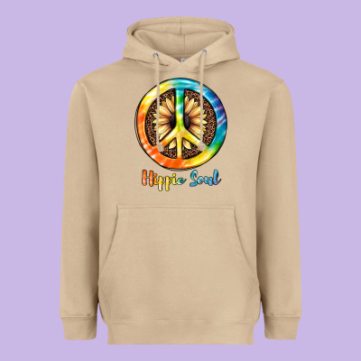 Hippie  Soul Heavyweight Hoodie Designed By Jahusdesignshop