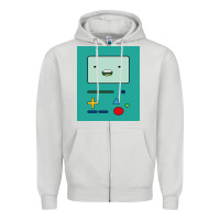 Dove Grey adventure time game bmo cover funny Zipper Hoodie - baoMotion