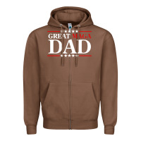 Chestnut great maga dad Zipper Hoodie - baoMotion