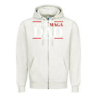 Oatmeal Heather great maga dad Zipper Hoodie - baoMotion