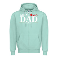 Seafoam great maga dad Zipper Hoodie - baoMotion