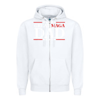 White great maga dad Zipper Hoodie - baoMotion