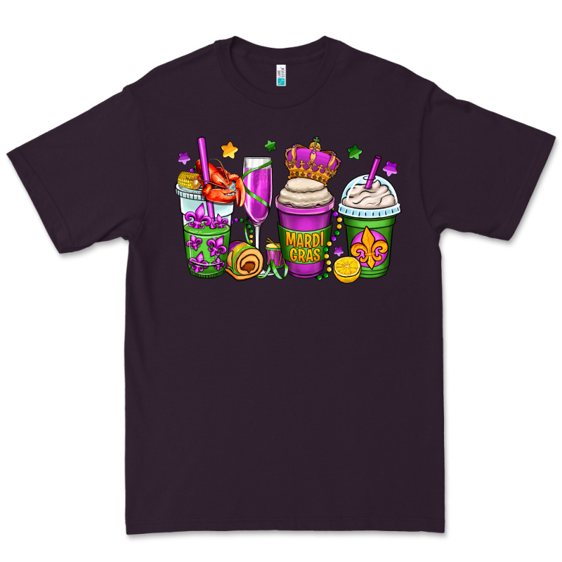 Mardi Gras Coffee Cups Premium Tee by OliviaCreatesArt | Teevron